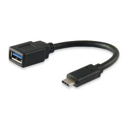 Equip 133455 câble USB USB 3.2 Gen 1 (3.1 Gen 1) 0,15 m USB C USB A Noir