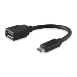Equip 133455 USB 3.0 Cable Type C Male to Type A Female, 15cm