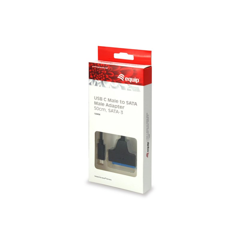 Equip 133456 USB Type C Male to SATA Male Adapter, 50cm