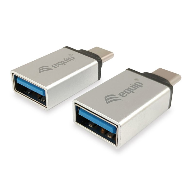 Equip 133473 USB adapter, USB Type C - USB Type A, Male/Female, Silver