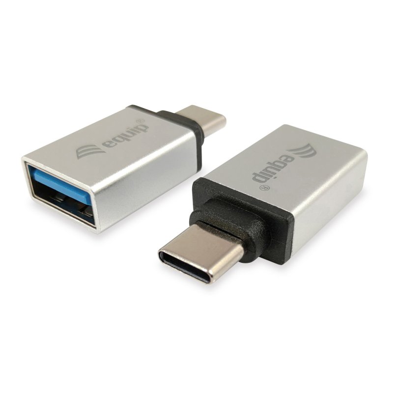 Equip 133473 USB adapter, USB Type C - USB Type A, Male/Female, Silver