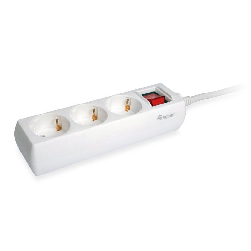 Equip 245551 power extension 1.5 m 3 AC outlet(s) Indoor White