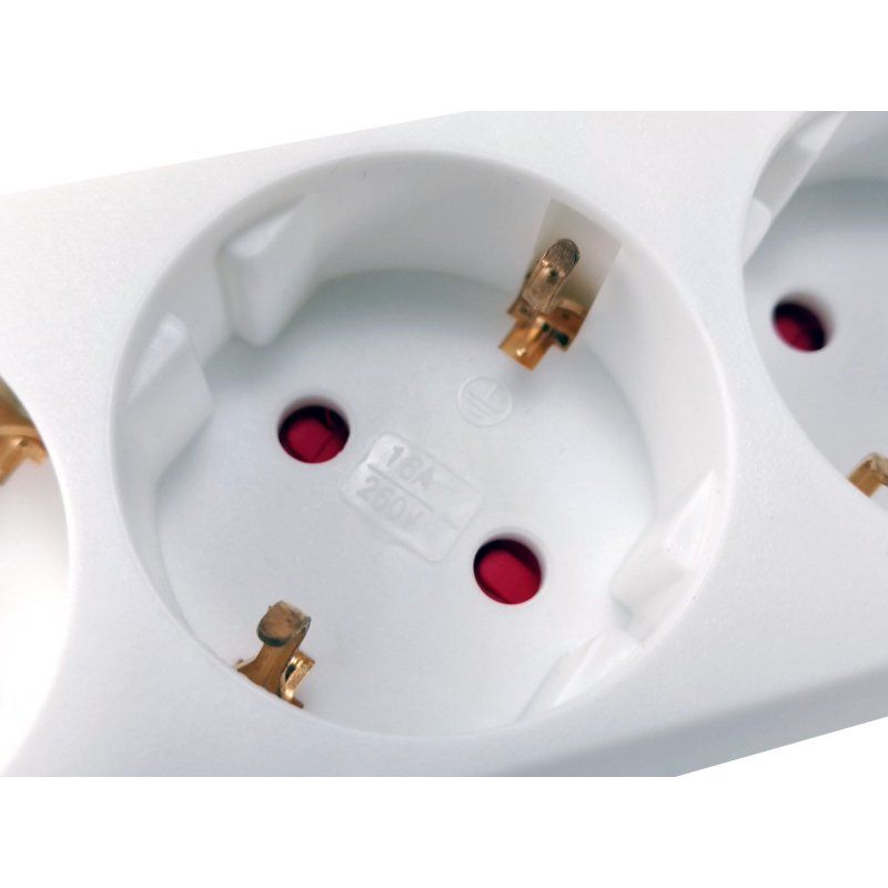 Equip 245551 power extension 1.5 m 3 AC outlet(s) Indoor White