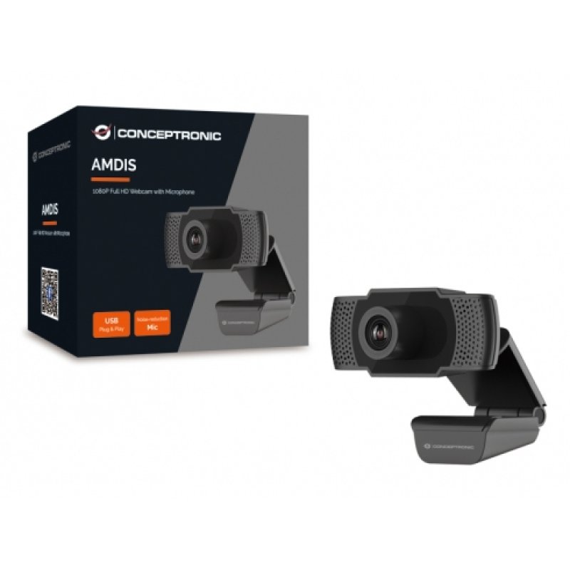 Conceptronic AMDIS webcam 2 MP 1920 x 1080 pixels USB 2.0 Noir