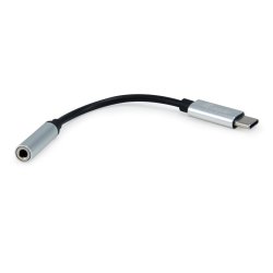 Equip 133474 USB-C to 3.5mm Audio DAC Adapter, USB-C, 3.5 mm, Male/Female, 0.15 m, Black, Silver