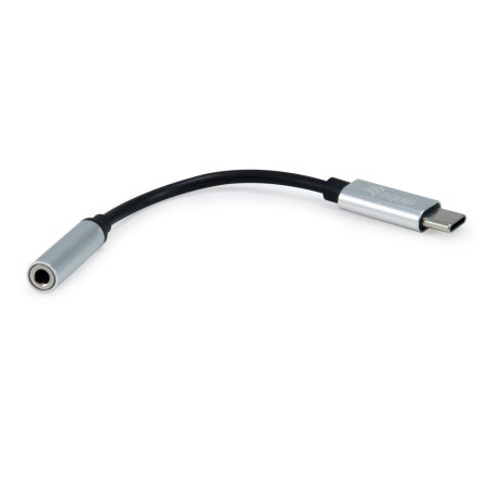 Equip 133474 USB-C to 3.5mm Audio DAC Adapter, USB-C, 3.5 mm, Male/Female, 0.15 m, Black, Silver