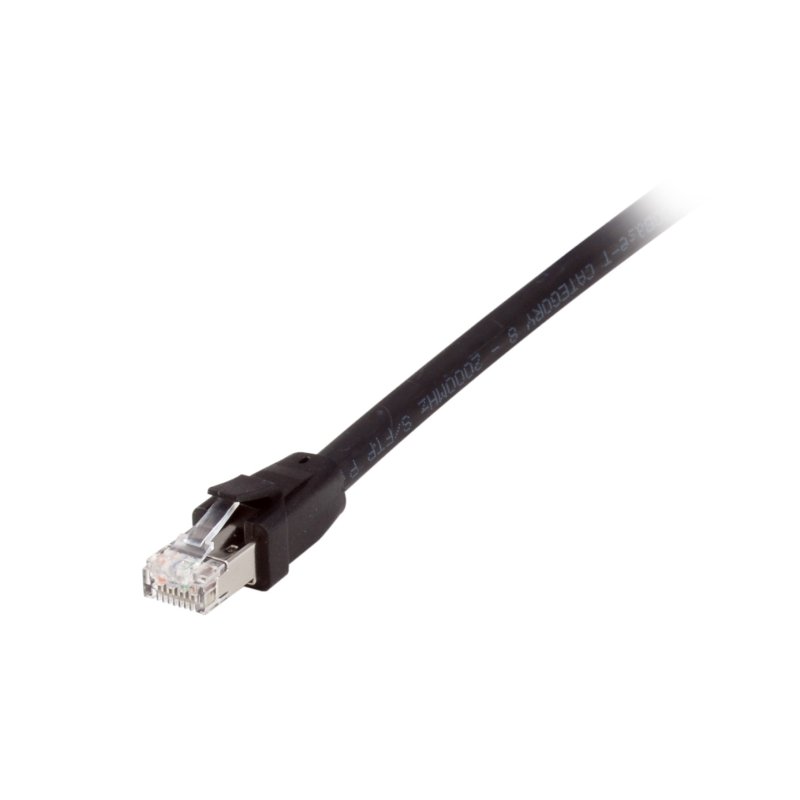 Equip 608057 Patch Cable, Cat8.1, S/FTP (S-STP) RJ-45, RJ-45, Black, 0.5m