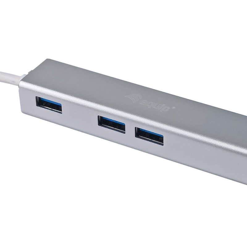 Equip 133481 USB-C to 3-port USB 3.0 Hub with Gigabit adapter