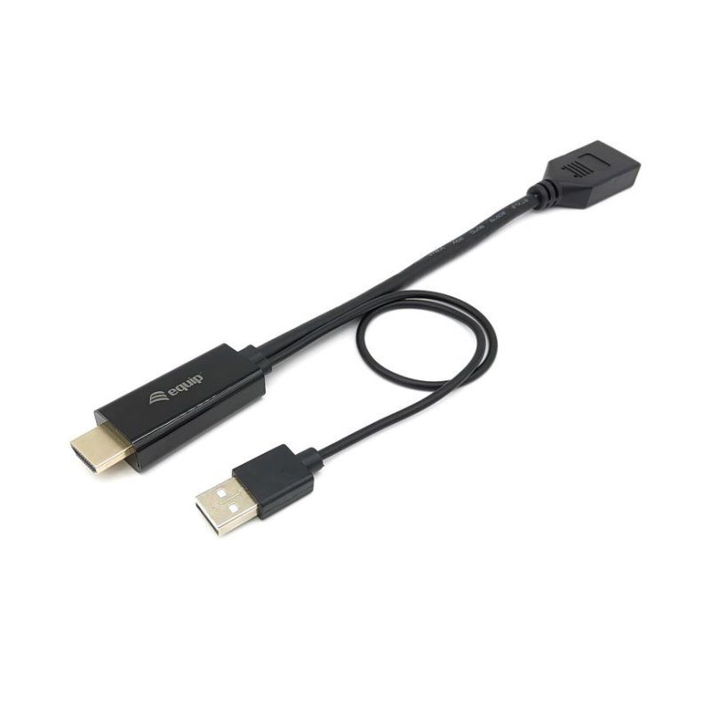 Equip 119039 câble vidéo et adaptateur 0,15 m HDMI Type A (Standard) DisplayPort Noir