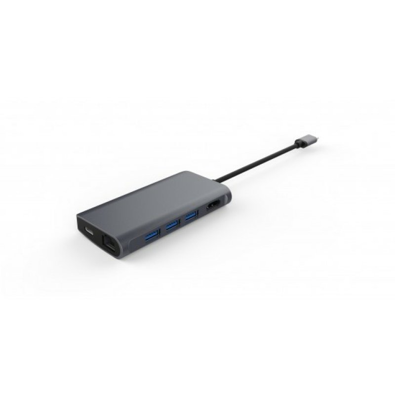 LMP 8 Port USB-C mini Dock space grau