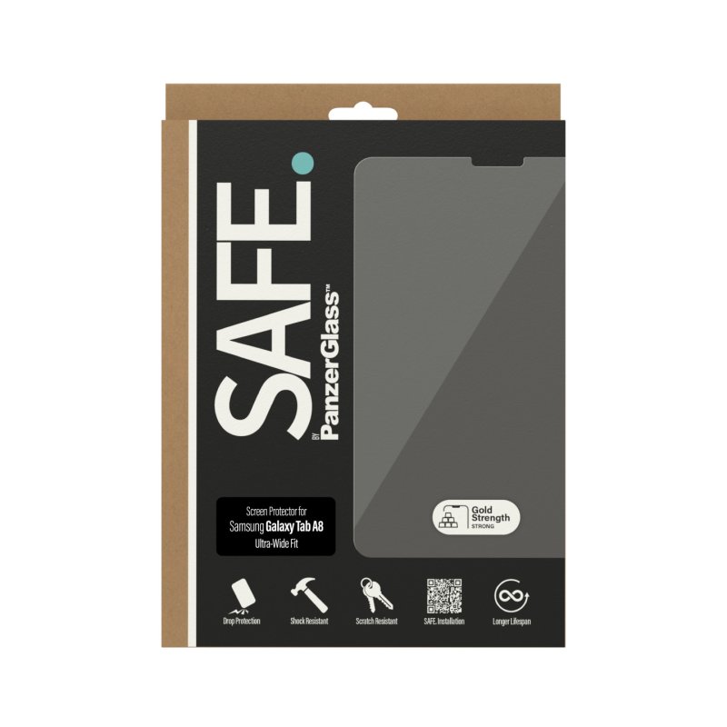 SAFE. by PanzerGlass Displayschutz Samsung Galaxy Tab A8 | Ultra-Wide Fit