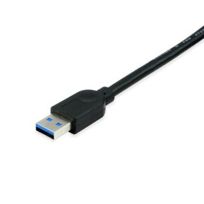 EQUIP 128343 USB 3.2 Gen 1 C auf A Kabel, M/M, 0.25m, 5Gbps, Schwarz