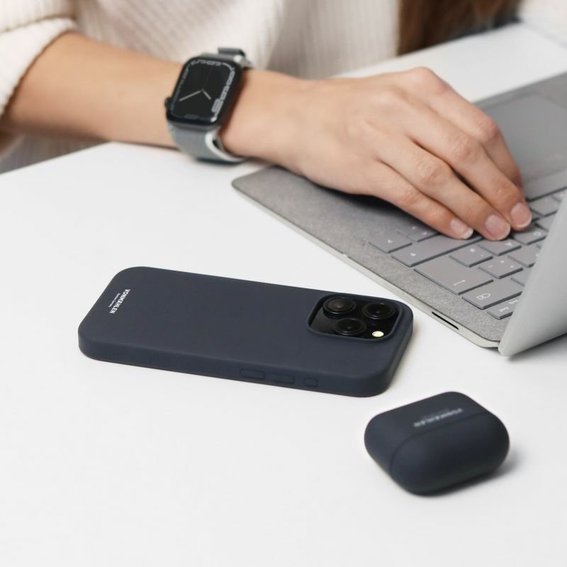 Vonmählen Eco Silicone Case for iPhone 15 Pro Navy