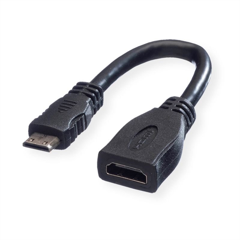 VALUE Câble HDMI HS Eth., A-C, F/M,0,15m