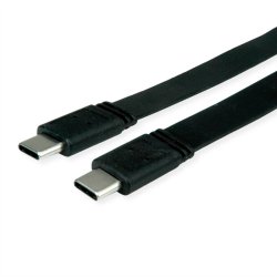 VALUE Câble plat USB4 40G, C-C, 0,5m Mâle - mâle