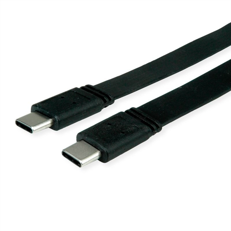 VALUE Câble plat USB4 40G, C-C, 0,5m Mâle - mâle