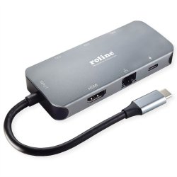 ROLINE Station d'accueil USB3.2 Gen2 USB C 6-en-1
