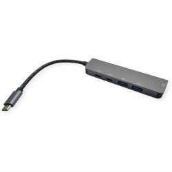 VALUE USB-C Dock, HDMI 2xUSB A 1x C 1xC PD, 4K60