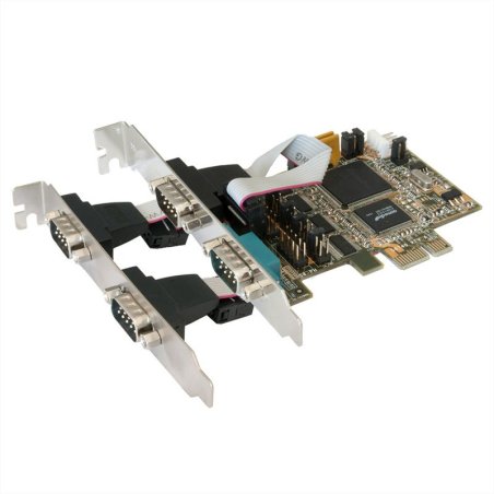 EX-44064 Carte PCIex1, 4x sériel RS232 SystemBase Chip-Set