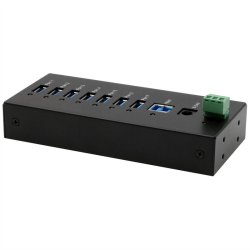 EX-11247HMS Hub 7 ports USB 3.2 Gen 1 Kit rail Din et mur VIA VL813 Chipset
