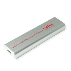 ROLINE Boîtier USB3.2G2 type C pour SSD M.2 NVME