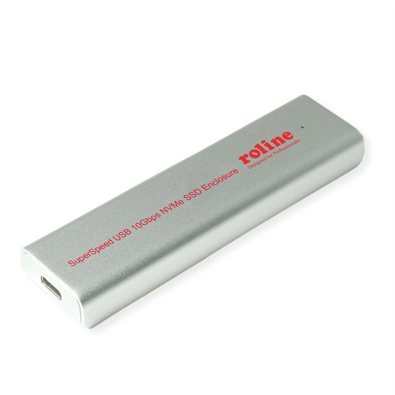 ROLINE Boîtier USB3.2G2 type C pour SSD M.2 NVME
