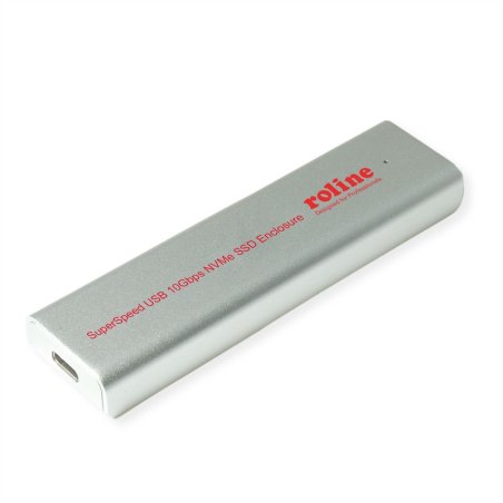 ROLINE Boîtier USB3.2G2 type C pour SSD M.2 NVME