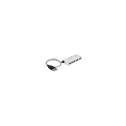 DeLOCK USB 2.0 external 4-port HUB 480 Mbit/s Blanc