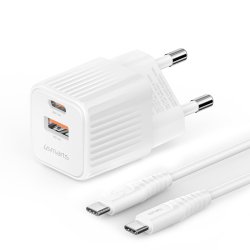 4smarts VoltPlug Duos Mini PD 20W USB-C Kabel weiß