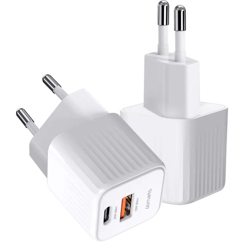 4smarts VoltPlug Duos Mini PD 20W USB-C Kabel weiß