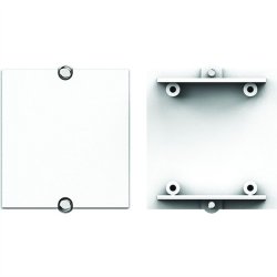 BACHMANN Cache module blanc avec pattes de vissage