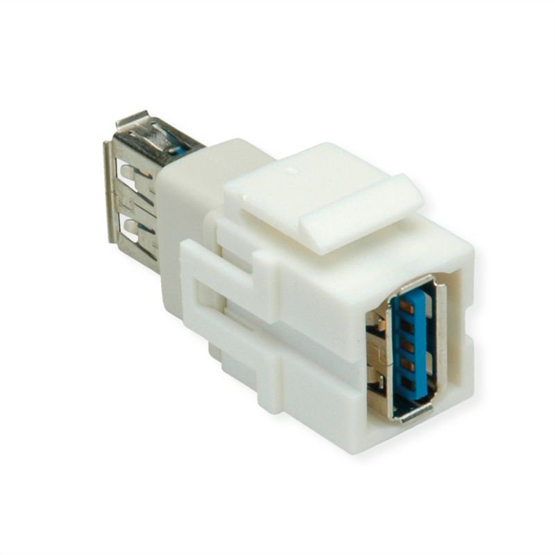 BACHMANN Keystone USB A/A 3.0 Module blanc