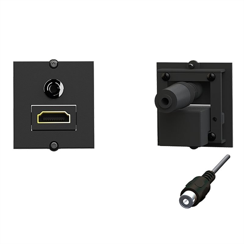 BACHMANN Cadre 1xHDMI 90° 1xMini 3,5mm