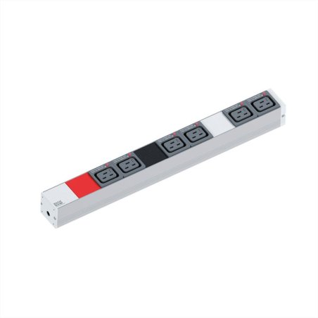 BM PDU ALU 0HE 6xC19 3x16A CEE rot