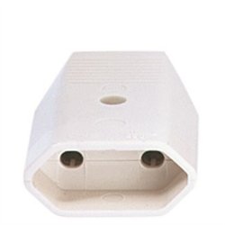 BACHMANN Fiche femelle Euro, blanche 2,5A / 250V
