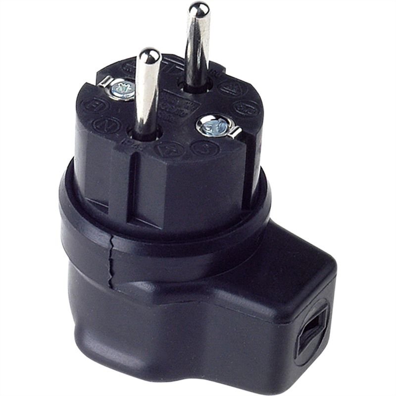 BACHMANN Connecteur coudé IP44, noir