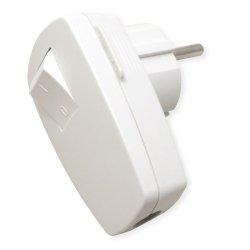 BACHMANN Connecteur 2P T blanc avec interrupteur