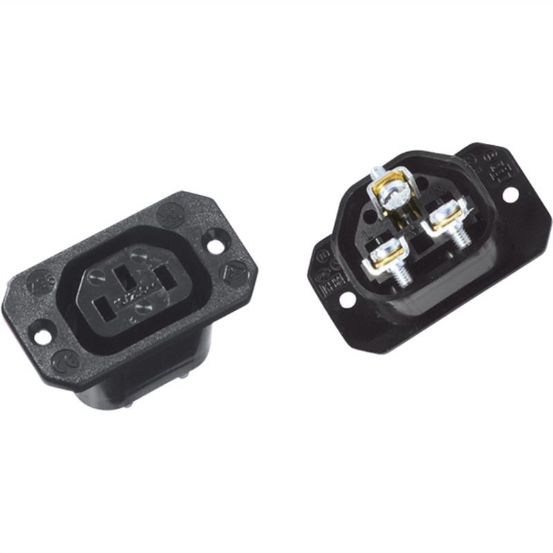 BACHMANN Prise femelle 70°C noir à visser