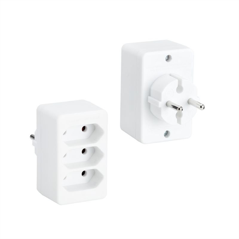 BACHMANN multiconnecteur 3xeuro blanc 3x2,5A/230V