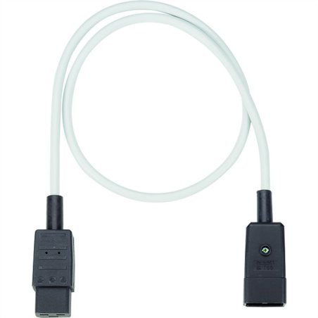 BACHMANN Prolongateur H05VV-F3G1,5,gris CEE 7/7 Connecteur C19 0,5m
