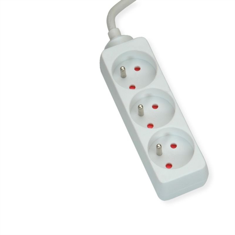 VALUE Multiprise, 3x UTE, blanc,3m