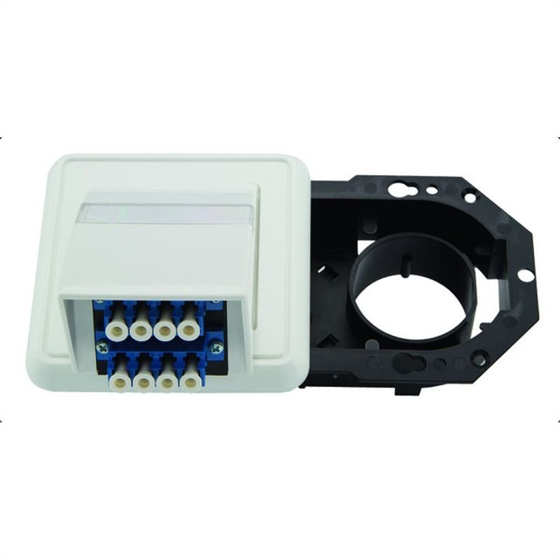 TELEGÄRTNER Boîtier 2xLC QUAD blanc