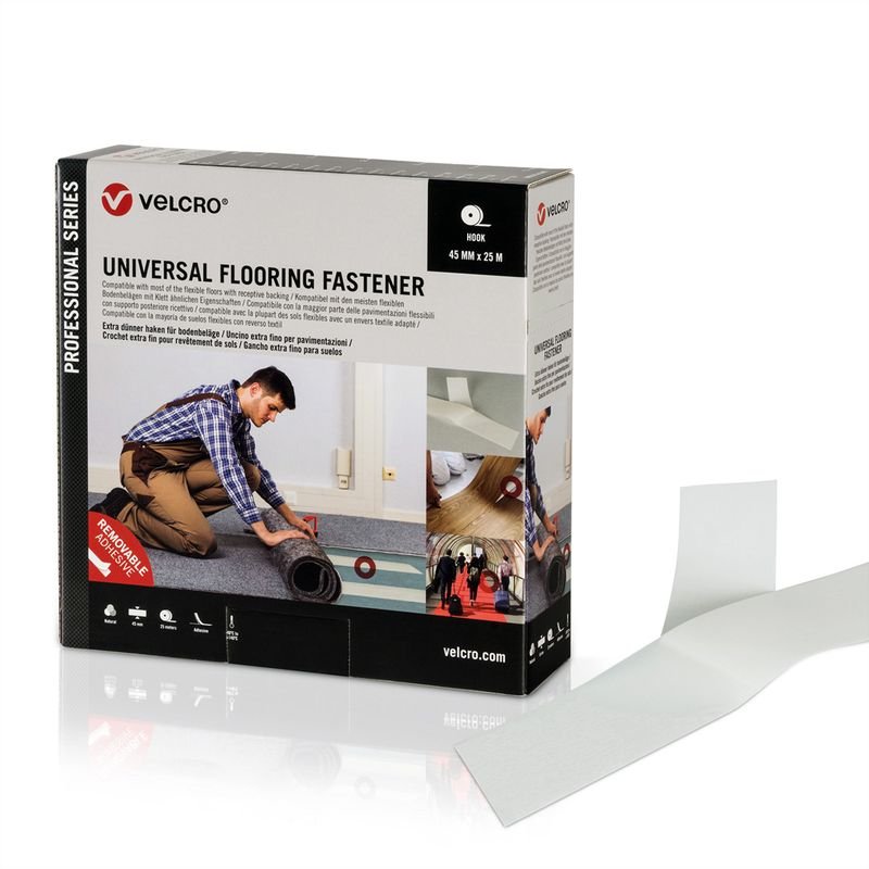 VELCRO Univ. 25m Crochets 45mm blanc VEL-PS20021