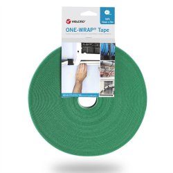 VELCRO One Wrap Bande 25m / 10mm vert VEL-OW64106