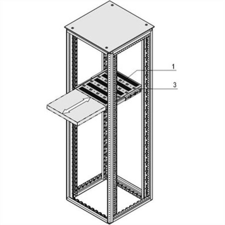 SCHROFF VARISTAR Etagère 19", télesc.