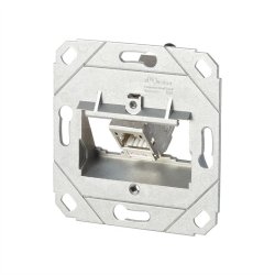 Module C6A 1 port 180°M Embase canal. blanc pur RAL9010