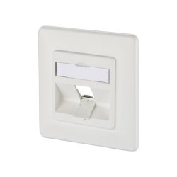 Keystone 1 port, Embase vide, blanc pur