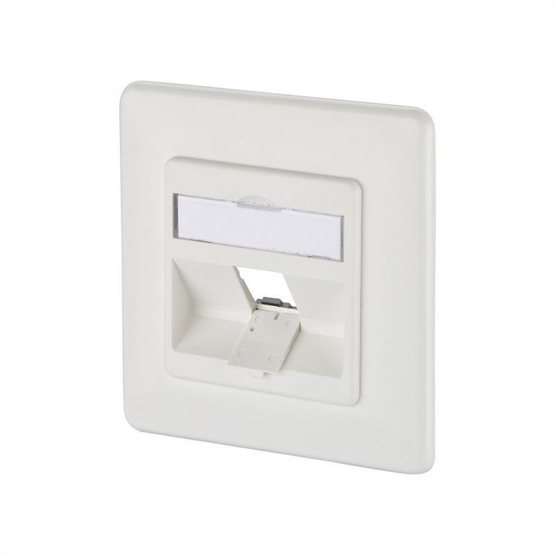 Keystone 1 port, Embase vide, blanc pur