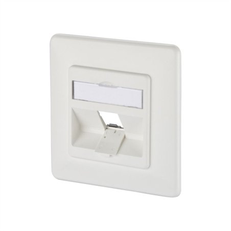 Keystone 1 port, Embase vide, blanc pur