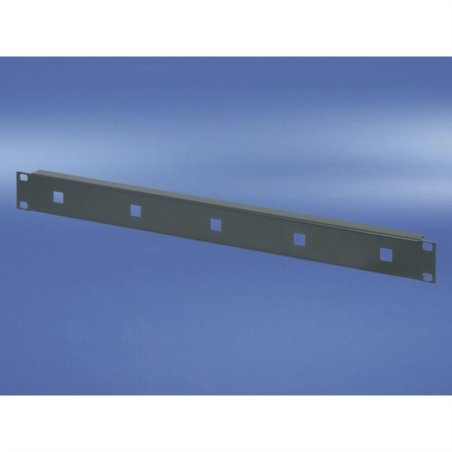 Face avant 19" pour anneaux guide-câbles 1 UH RAL7021